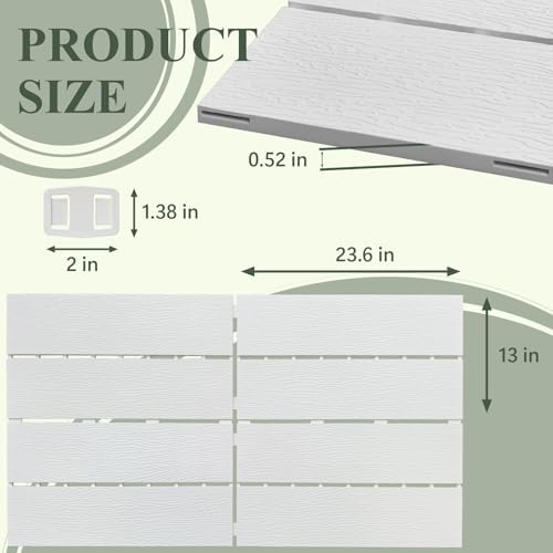 Plastic Interlocking Deck Tiles, Outdoor Patio Flooring 22 sq ft - Image 2