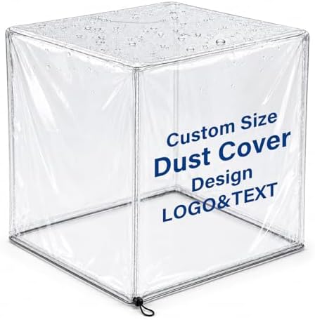 Custom Fit Clear PVC Dust Cover, Made to Measure Size, Waterproof & Dustproof by JYCASC
