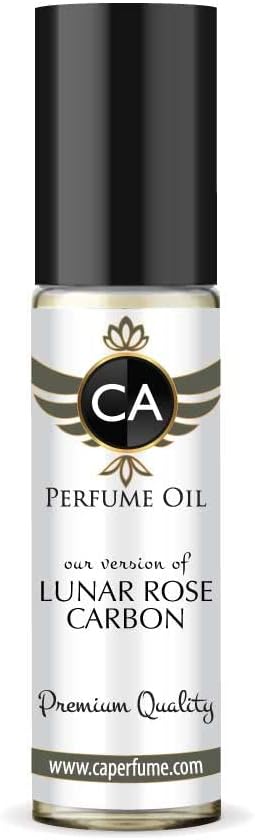 CA Perfume Impression of Lunar Rose Carbon For Men Replica Fragrance Body Oil Dupes Alcohol-Free Essential Aromatherapy Sample Travel Size Concentrated Long Lasting Attar Roll-On 0.3 Fl Oz/10ml