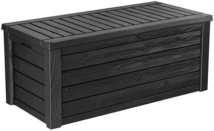 Keter Westwood Outdoor Storage Deck Box, 150 Gallon, Dark Grey by Unknown