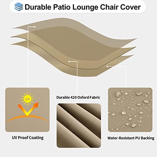 OutdoorLines Waterproof Patio Chaise Lounge Chair Cover - Image 3