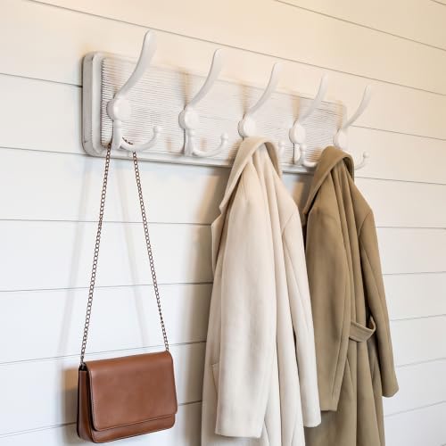 WEBI Coat Rack Wall Mount, 5 Triple Hooks - Image 2