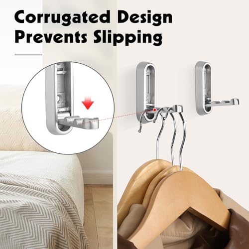 Foldable Wall Hook, 4 Pack, Screw Mounted, Heavy Duty Coat Hooks - Image 2
