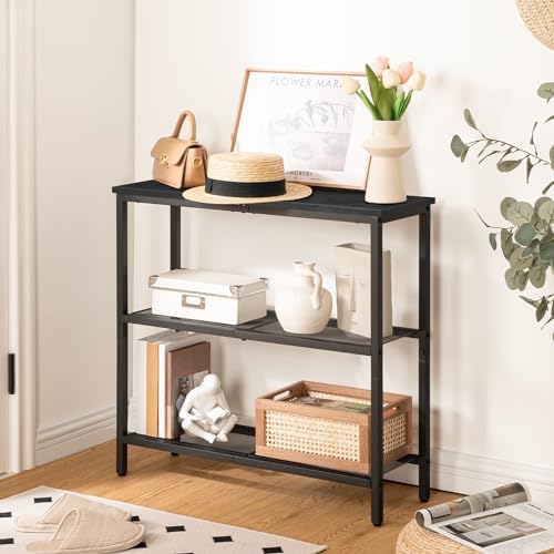 HOOBRO 29.5" Narrow Console Table, 3 Tier Entryway Table, Thin Sofa Table - Image 2