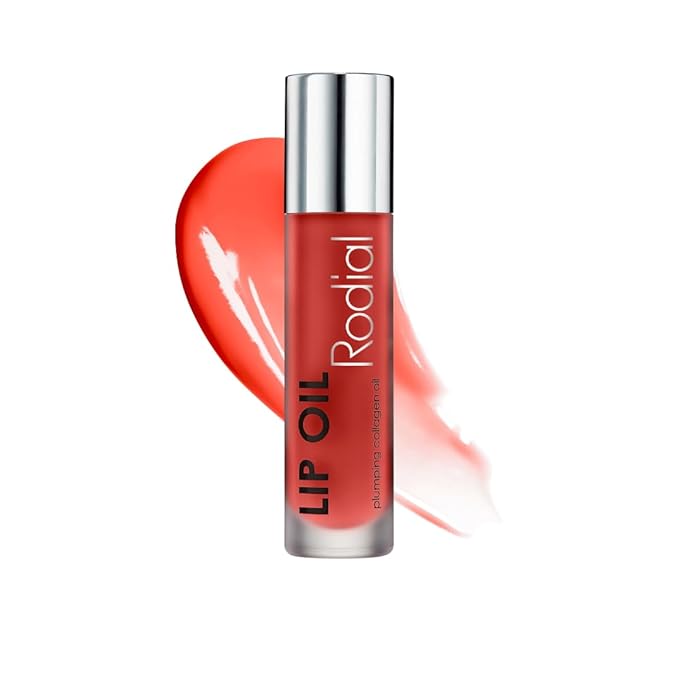 Rodial Plumping Collagen Lip Oil Sugar Coral 0.13fl.oz, Vegan Collagen-Infused Lip Oil with Macadamia and Jojoba Oil, Deep Hydration for Fuller-Looking Pout, Ultra-Nourishing Formula for Silky Lips
