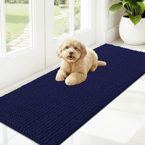 OLANLY Dog Door Mat for Muddy Paws 59x20, Extra Absorbent Chenille Mud Mat by OLANLY