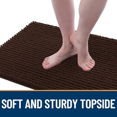 OLANLY Dog Door Mat for Muddy Paws 30x20, Extra Absorbent Chenille Mud Mat - Image 3