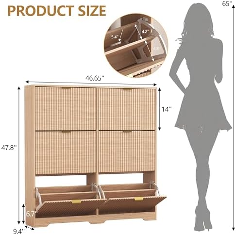 HUANLEGO Shoe Cabinet Storage for Entryway - Image 2