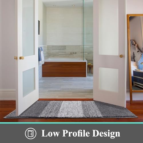 Vaukki Indoor Doormat Entryway Grey Door Mat 59x20 inch - Image 6
