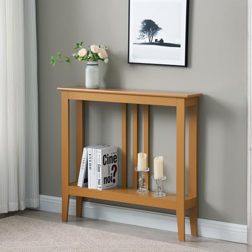 Kings Brand Narrow Console Table w/Storage Shelf by KingsBrandFurniture