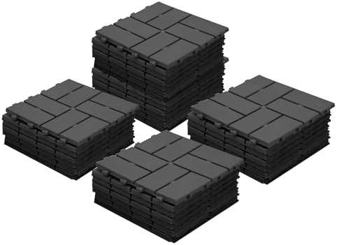 Interlocking Deck Tiles Outdoor Waterproof, Composite Patio Flooring by SHPAIDIRECT