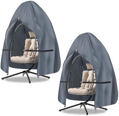 RICHIE 75”x45” Patio Egg Chair Covers Waterproof & UV Resistant, Heavy-Duty by RICHIE