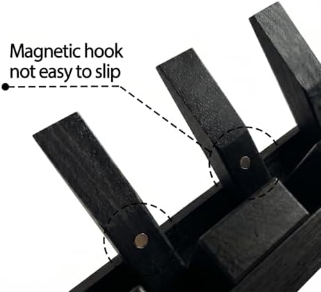 Mid Century Modern Walnut Foldable Entryway Wall Coat Hanger Hook - Image 6