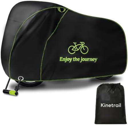 Bike Cover for 1-2 Bikes Waterproof Outdoor, 600D Heavy Duty Oxford Ebike Cover by Unknown