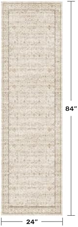 Beige Boho Bathroom Rug 2x7 - Image 2