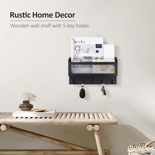 Nekon Mail and Key Holder for Wall Decorative, 11 Inch Mail Holder - Image 4