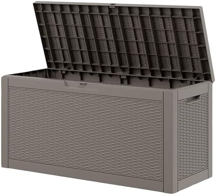 Outdoor Storage Box, Resin Deck Boxes Indoor and outdoor, Waterproof Storage by NBYSGO