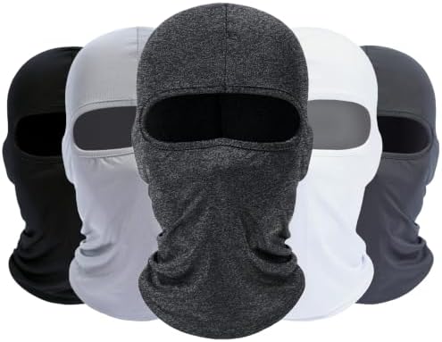 ROXUN Balaclava Ski Mask, 5 Pack Neck Gaiter Motorcycle Summer Cooling by Roxun