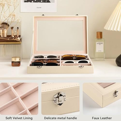 Frebeauty 8-Slot Sunglass Organizer, Sunglass Holder - Image 5