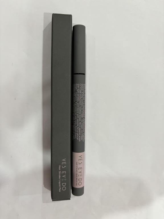 Eyebrow Pencil Grey Brown, Warm Grey Eyebrow Pen for Women, 4 Micro Tip Eyebrow Pencil to Create Realistic, Natural Brows, Durable and Smudge-Proof for 24H YES.EYE DO (Natural Charcoal-Warm Gray)