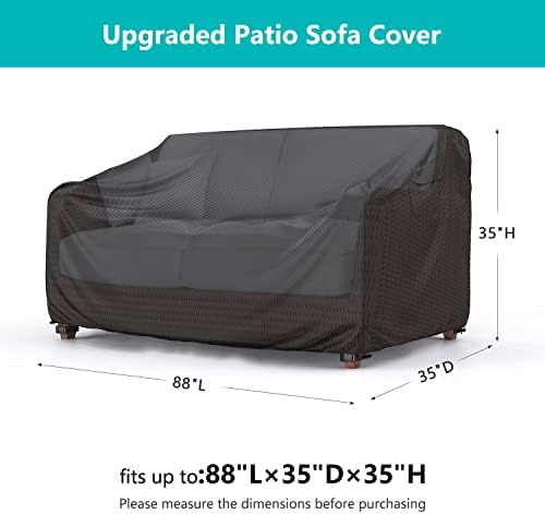 3-Seater Waterproof Outdoor Couch Cover 88"L×33"D×32"H - Image 2