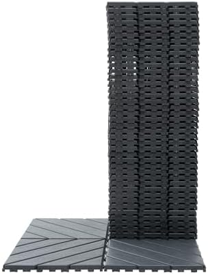 Plastic Interlocking Deck Tiles, 44 Pack 12"x12" Waterproof Patio Floor Tiles - Image 6
