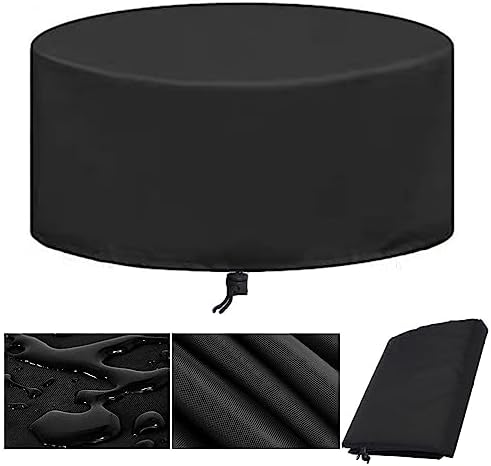 Outdoor Table Cover Round 32 x 28 Inch, Patio Furniture Covers Round Outdoor by ATOUP