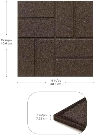 Tierra Verde Brick Rubber Paver Floor Tiles - Image 6