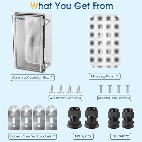 Waterproof Outdoor Project ABS Plastic Junction Box IP67 Weatherproof Dustproof - Image 7