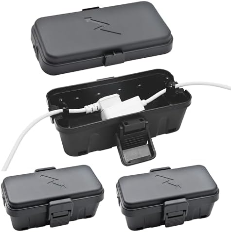 Hrensaw 3PCS Small Weatherproof Electrical Connection Box, Outdoor Electrical by Hrensaw