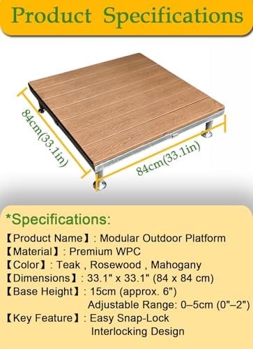 Weather-Resistant Elevated Floor, Modular Outdoor Platform, Durable - Image 7