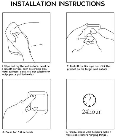 DELITON Gold Towel Hooks- 4 Pack Adhesive Hook - Image 6