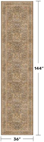 3x12 Extra Long Runner Rugs for Hallways, Vintage Washable Kitchen Floor Mats - Image 2