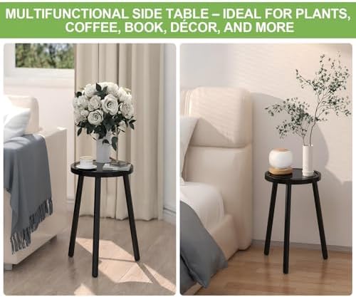 2-Pack Wood Plant Stands Indoor, 16.7" Tall Plant Stand Outdoor Mid-Century - Image 4