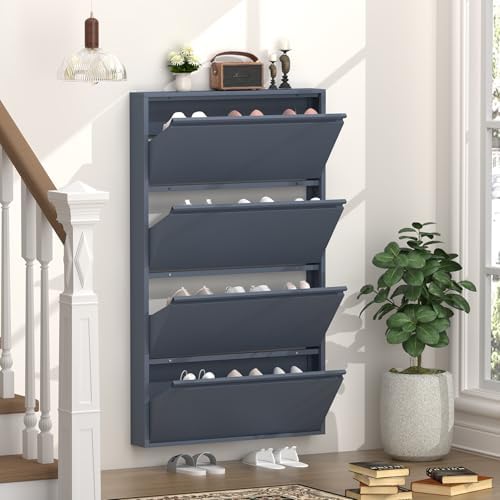 GREATMEET Slim Wall Mounted Metal Storage Cabinet by GREATMEET