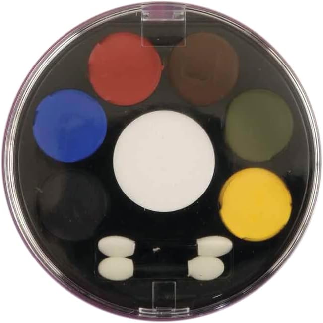 Forum Novelties Costume Day of The Dead Face Paint Makeup Kit, Net Wt. 14 g/.5 Oz