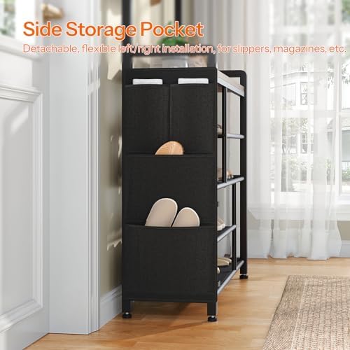 HOOBRO Hall Tree with Bench, Shoe Rack with Coat Rack, Coat Rack with Shoe - Image 6