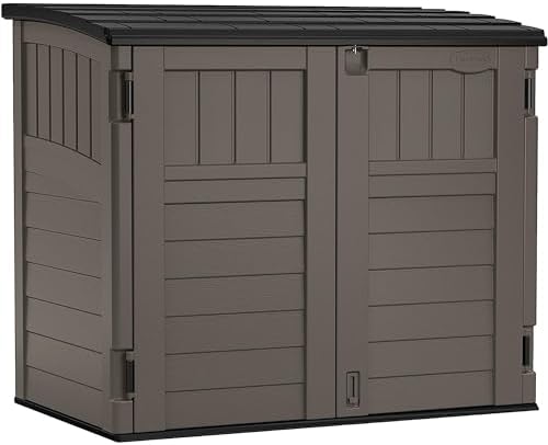 Suncast 34 Cu Ft Horizontal Storage Shed, Stoney Black by Unknown