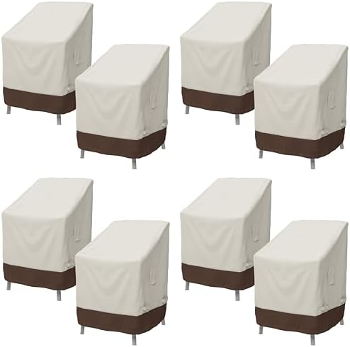 Amazon Basics Outdoor Patio Chair Covers, Waterproof, Weather Resistant by AmazonBasics