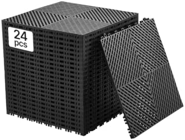 VEVOR Interlocking Drainage Mat, 15.7” x 15.7” Modular Interlocking Cushion by VEVOR
