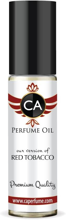 CA Perfume Club Impression of Mncr Red Tobacco For Women & Men Replica Body Oil Dupes Concentrated Fragrance Clone Alcohol-Free Grand Quality Sample Size Type For Parfums Cologne 0.3 Fl Oz/10ml
