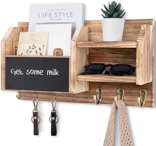 Lwenki Mail and Key Holder – Wall Mount Key Hanger by Lwenki