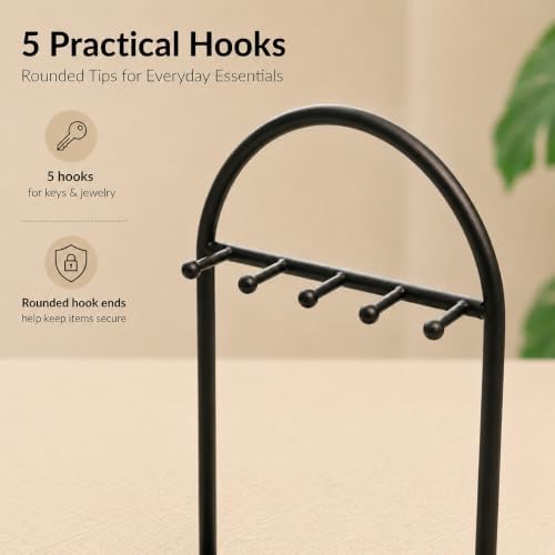 Shinpuru Key Holder Tray, Metal Stand - Image 6
