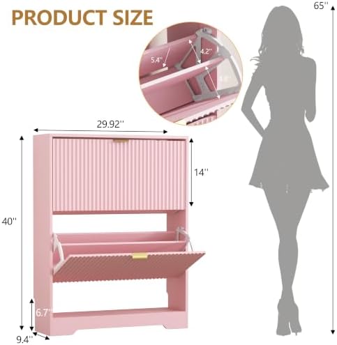 HUANLEGO Shoe Cabinet Storage for Entryway - Image 2