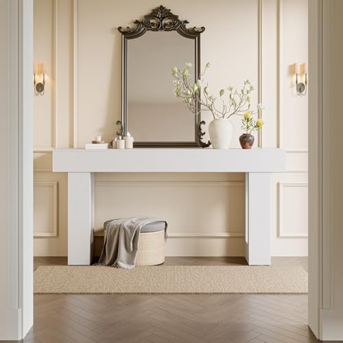 Tribesigns 63-Inch Long Console Table, Farmhouse Wooden Sofa Table Behind The - Image 6