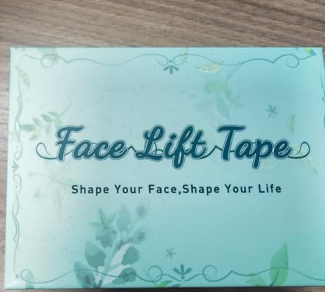 Face Lift Tape Invisible, Facelift Tape for Face, Neck Strips Lift Turkey Neck, Skin Lifting Tapes V Edge Patches for Wrinkle, Jowl, Eye, Double Chin, Loose Sagging Skin (1 Count (Pack of 280))