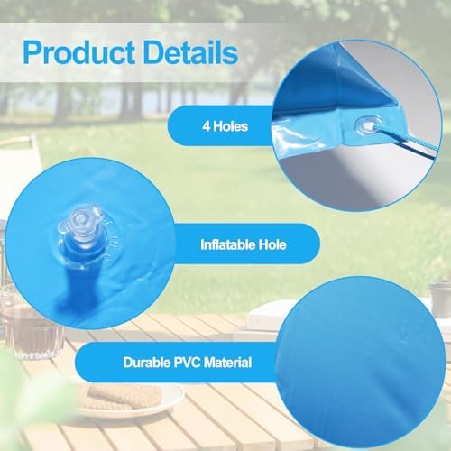 SheeChung Patio Furniture Cover Airbag, Square 47"x47" Inflatable Air Pillow - Image 4