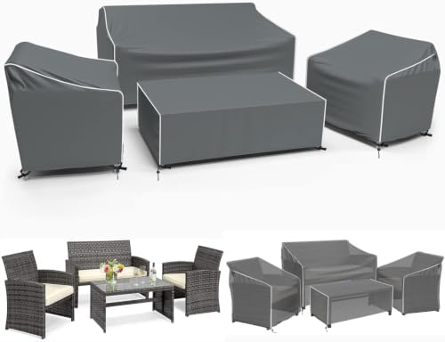 Gasadar Patio Furniture Covers 4-Piece Set by Gasadar