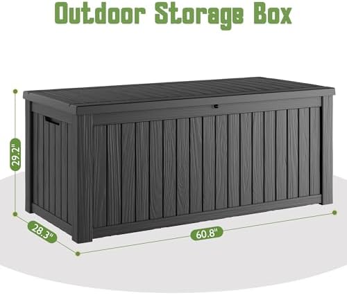 Outdoor Storage Box Waterproof, 200 Gallon Deck Box - Image 2