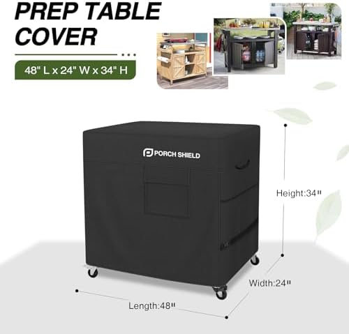 Porch Shield Outdoor Prep Table Cover 48"L x 24"W x 34"H - Image 2